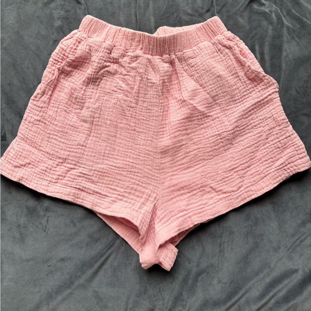 Princess Polly Pink Linen Shorts